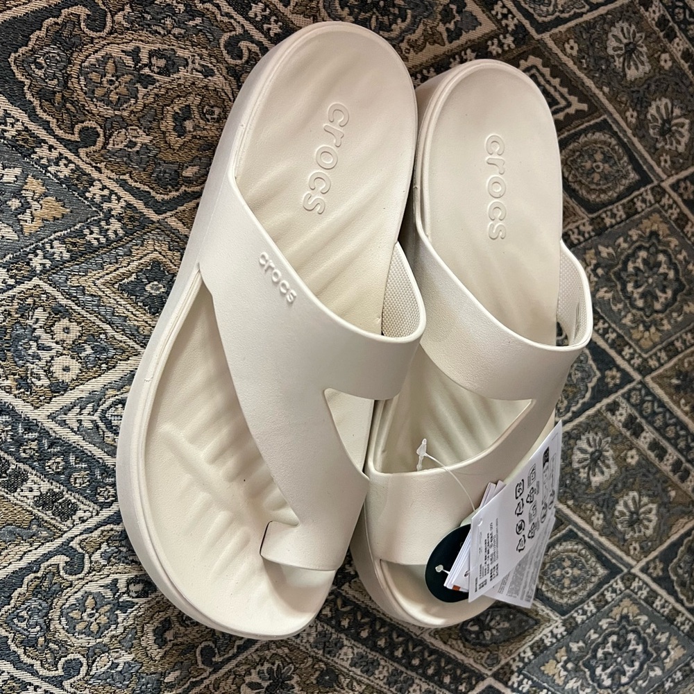 CROCS Women's Off-White Sandals